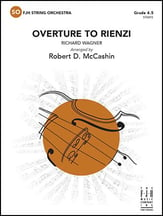 Overture to Rienzi Orchestra sheet music cover